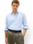 Blauw linnen hemd (regular fit) met strepen en lang mouwen Tommy Hilfiger