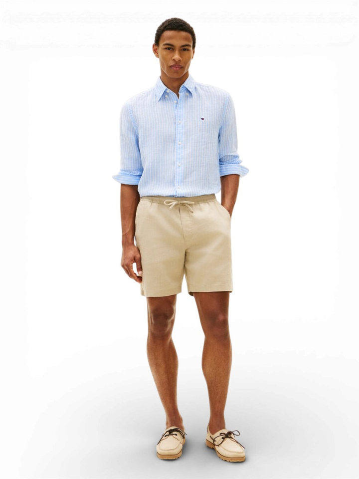 Beige linnen short Tommy Hilfiger