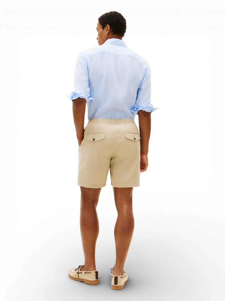 Beige linnen short Tommy Hilfiger