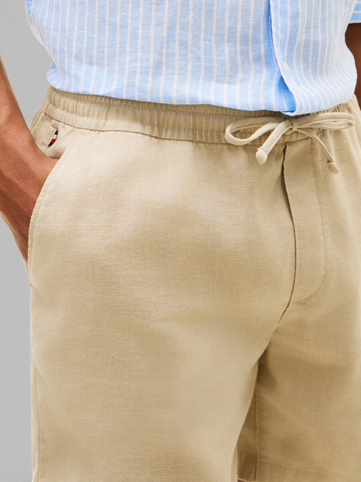 Beige linnen short Tommy Hilfiger