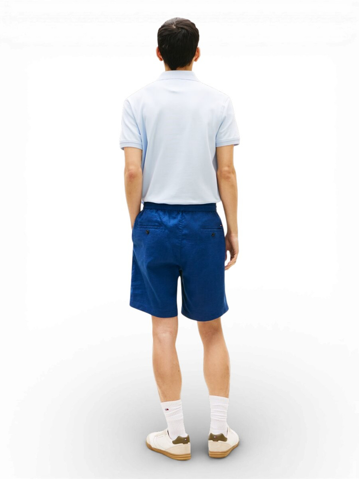 Blauwe linnen short Tommy Hilfiger