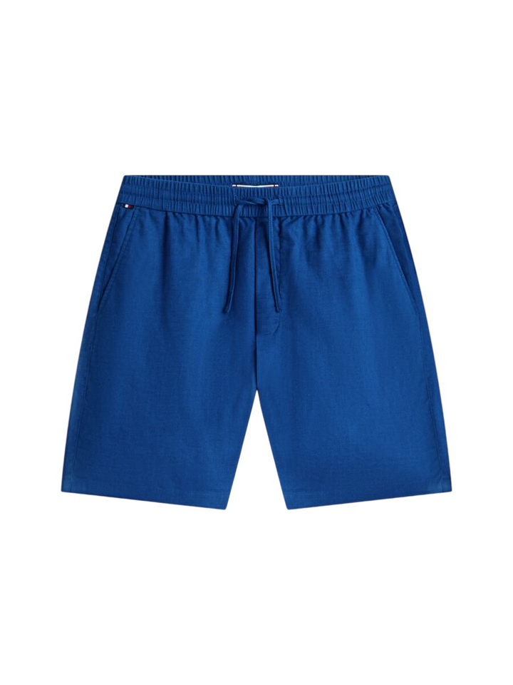 Blauwe linnen short Tommy Hilfiger
