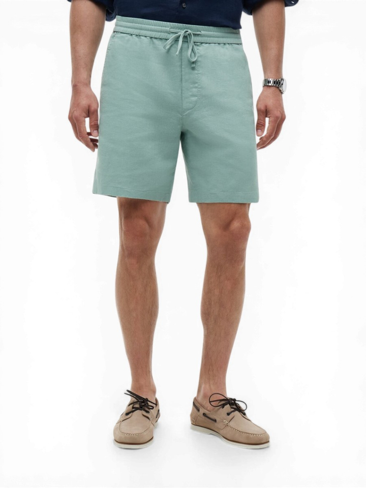 Groene linnen short Tommy Hilfiger 