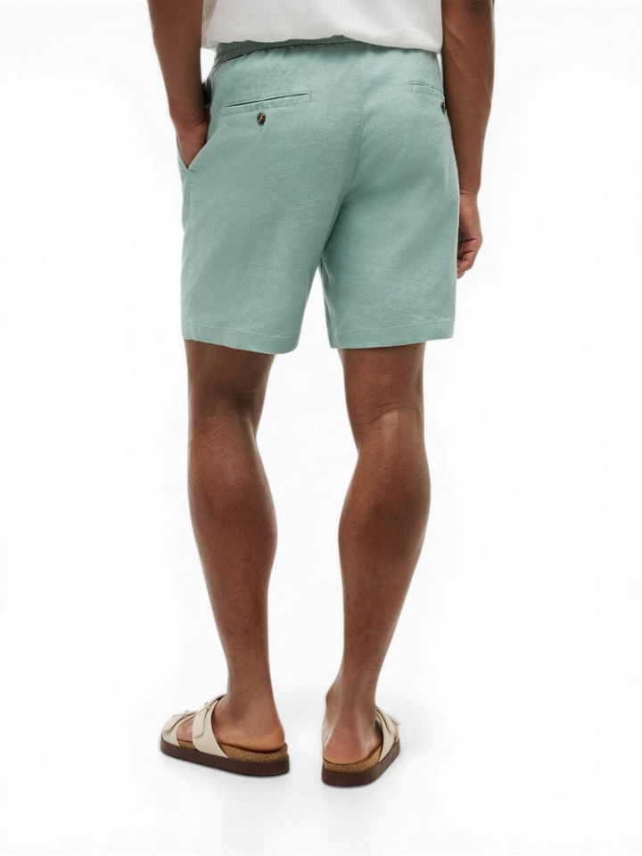 Groene linnen short Tommy Hilfiger 