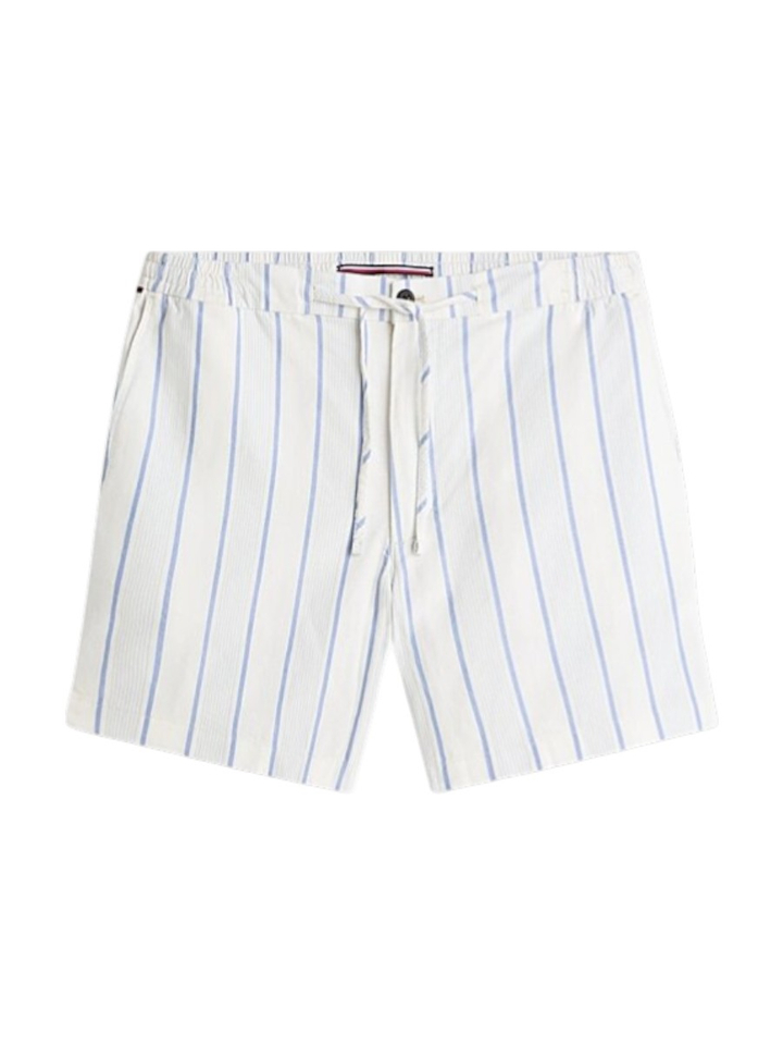 Witte short met blauwe strepen Tommy Hilfiger