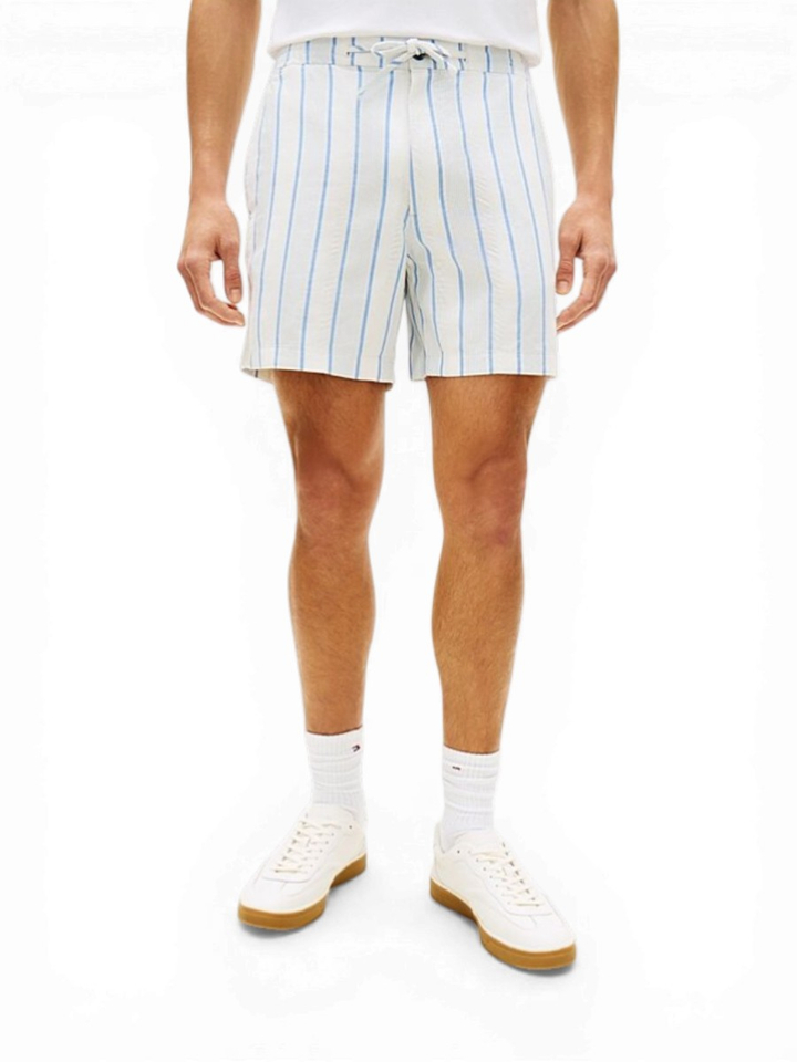 Witte short met blauwe strepen Tommy Hilfiger