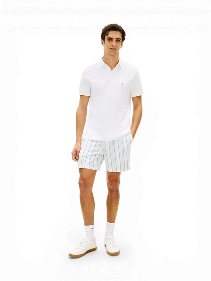 Witte short met blauwe strepen Tommy Hilfiger