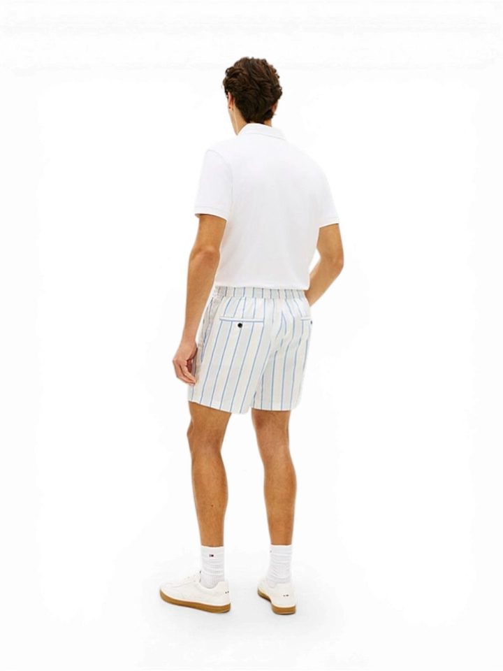 Witte short met blauwe strepen Tommy Hilfiger