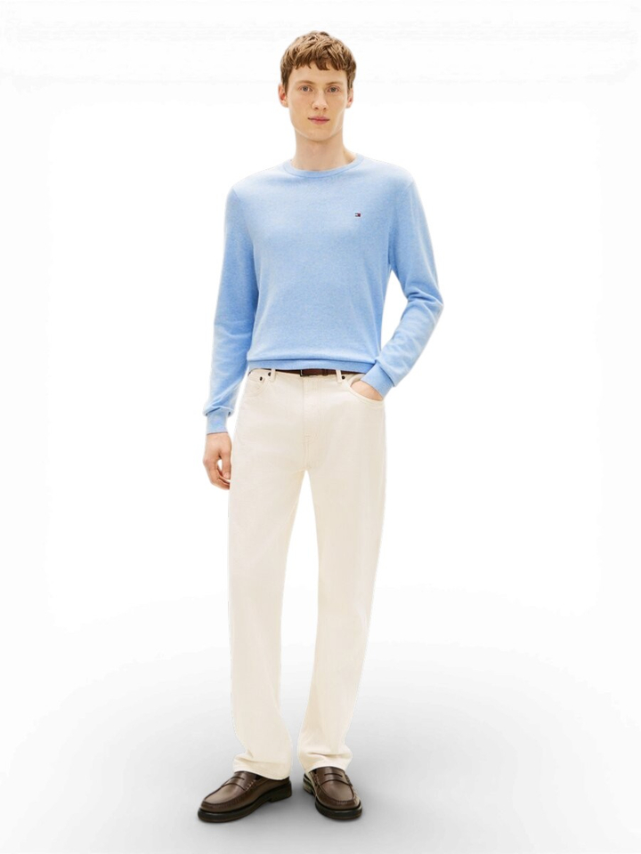 Lichtblauwe pull Tommy Hilfiger 