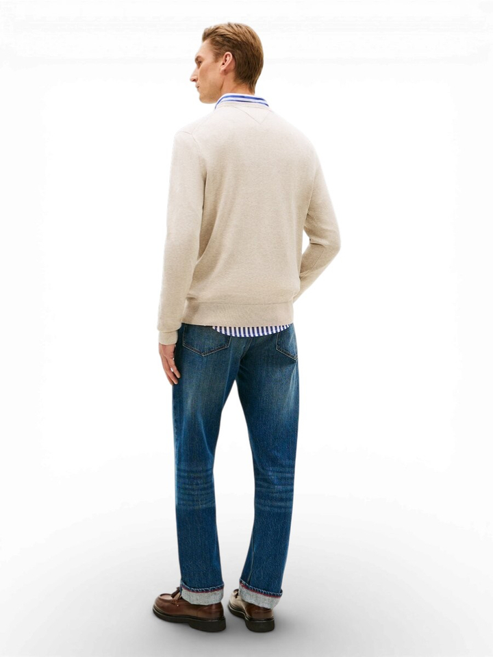 Lichtgrijze pull Tommy Hilfiger 