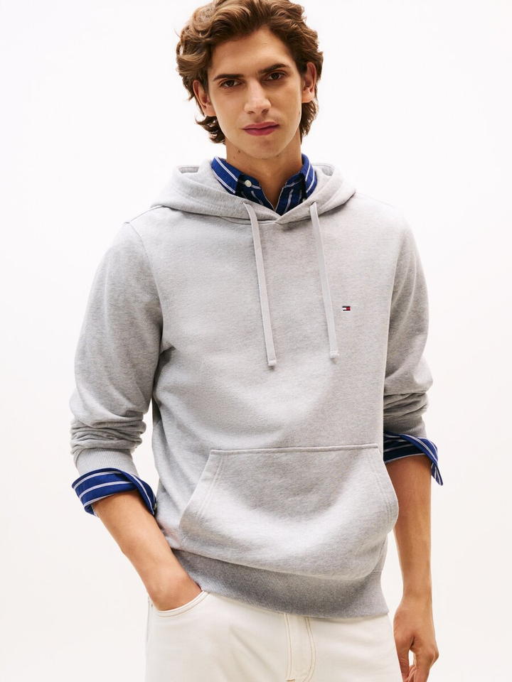 Grijze katoenen sweater met kap Tommy Hilfiger 
