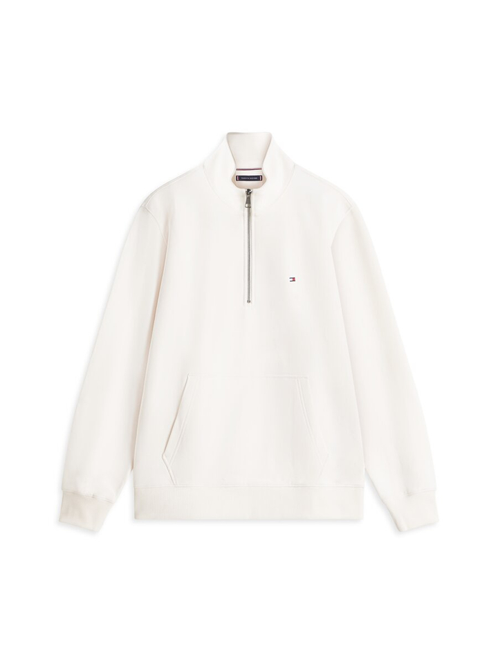 Witte trui met korte rits Tommy Hilfiger 