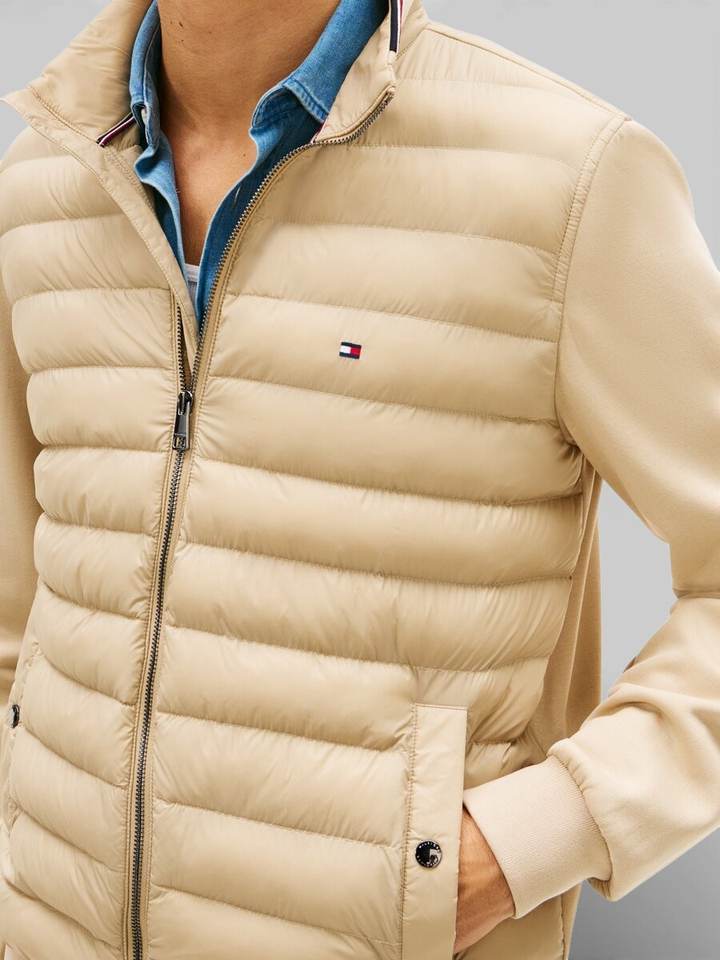 Beige puffer jas Tommy