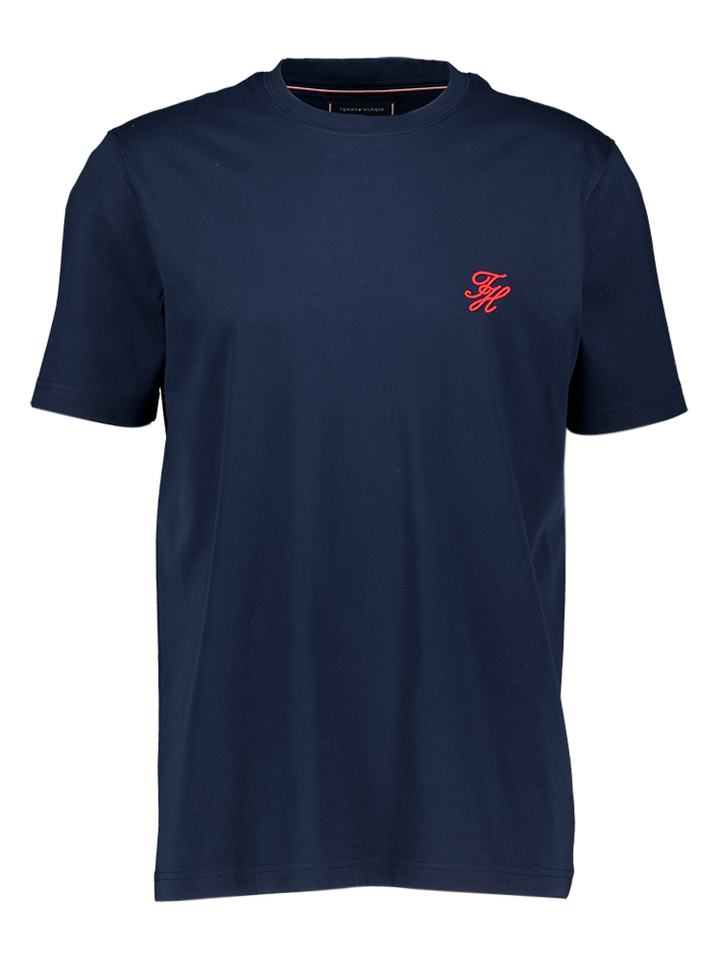 Donkerblauwe basis T-shirt Tommy Hilfiger