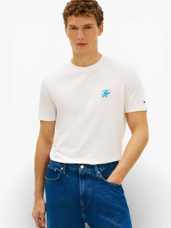 Witte basis T-shirt Tommy Hilfiger 