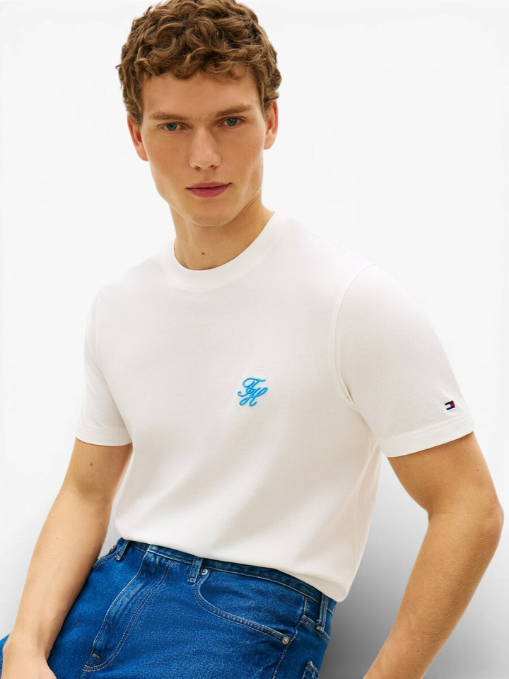 Witte basis T-shirt Tommy Hilfiger 