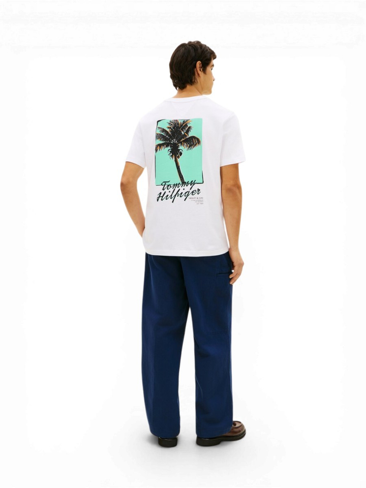 Witte t-shirt met print Tommy Hilfiger