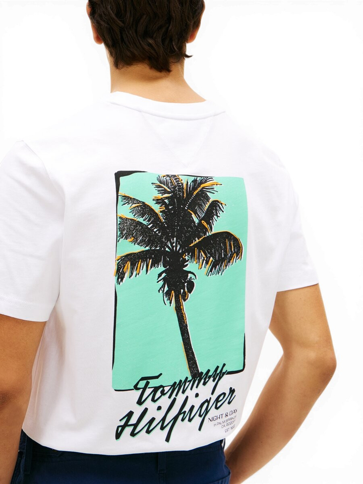 Witte t-shirt met print Tommy Hilfiger