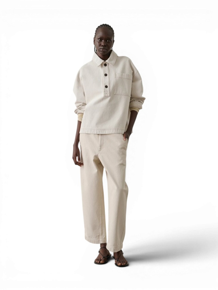 Wit grijze loose fit jeans Clovis Soeur 