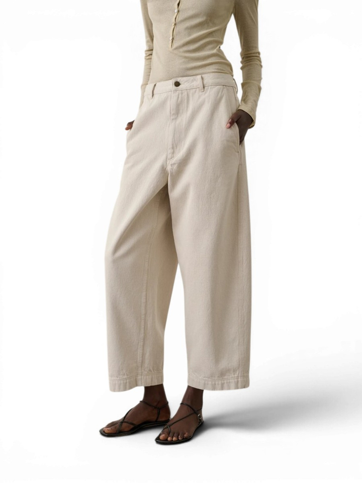 Wit grijze loose fit jeans Clovis Soeur 