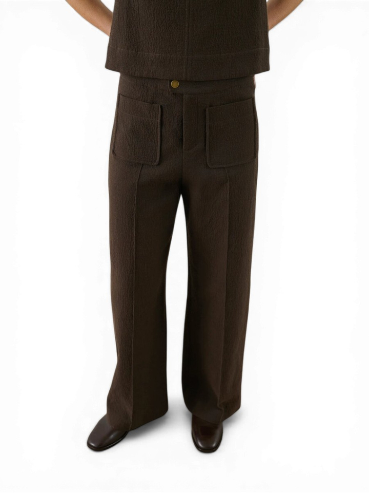 Donkerbruine broek Harry Soeur 