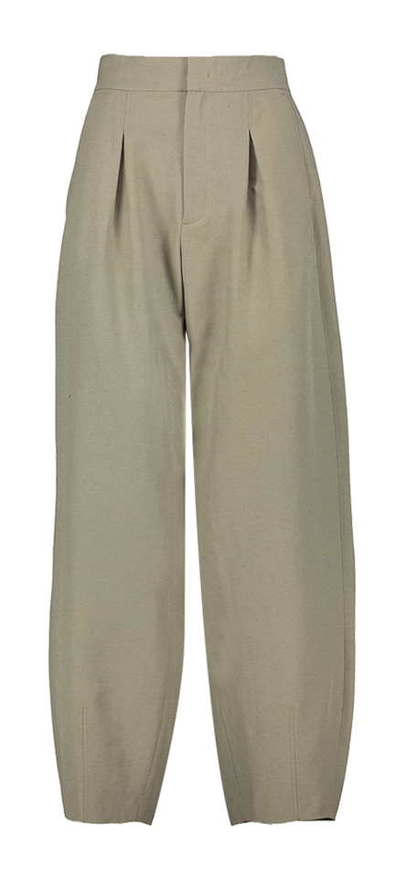 Groene losvallende broek Baptiste Soeur