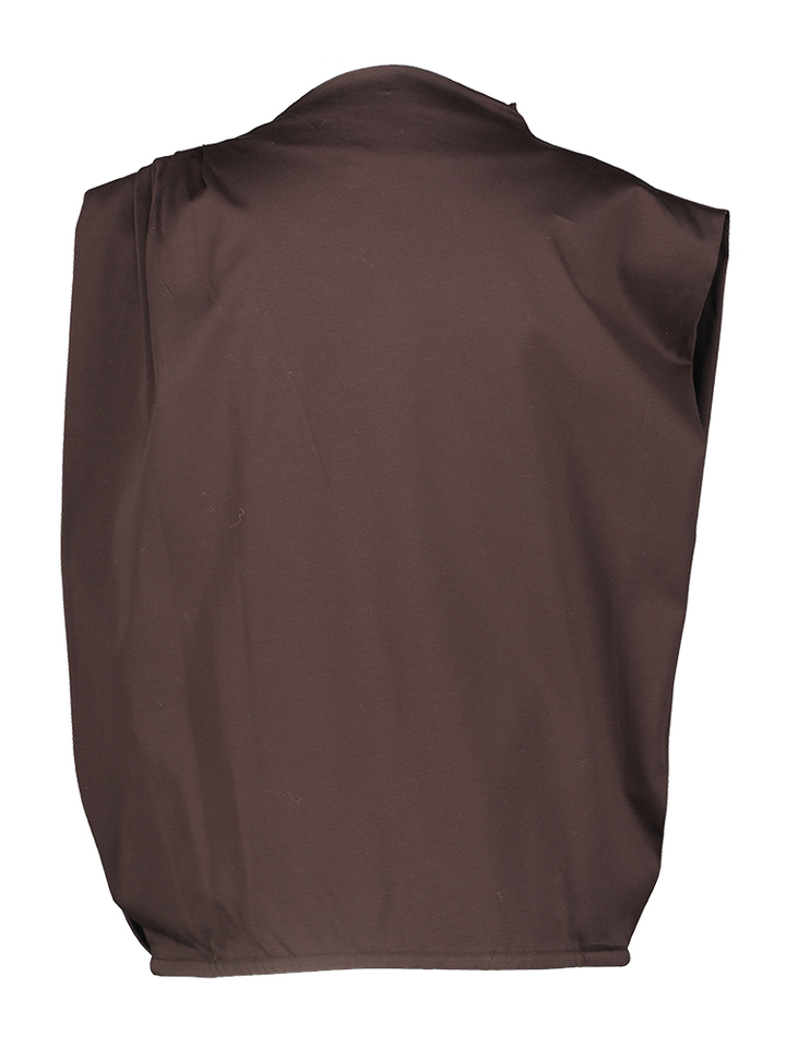 Bruine t-shirt zonder mouwen Idris Soeur