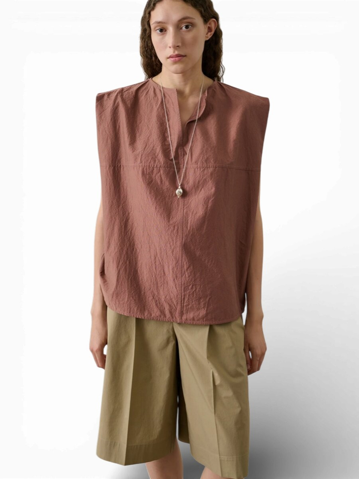 Roze V-hals blouse Isalys Soeur 