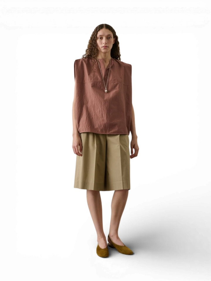 Roze V-hals blouse Isalys Soeur 