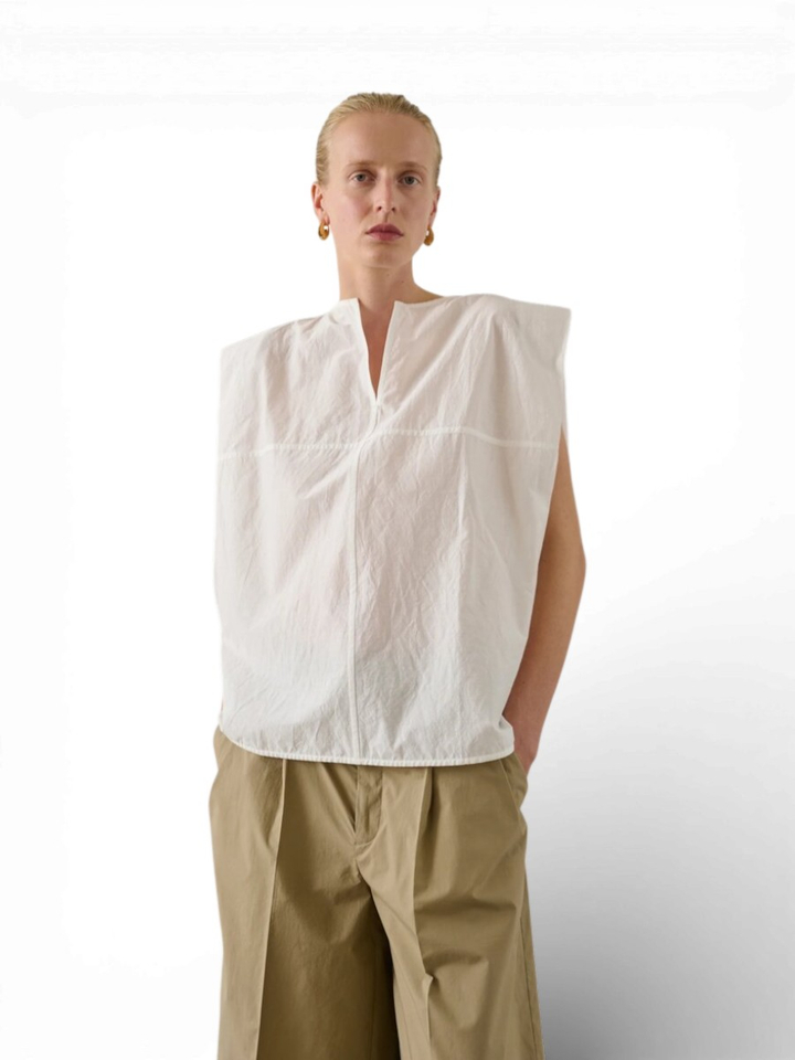 Witte V-hals blouse Isaly Soeur