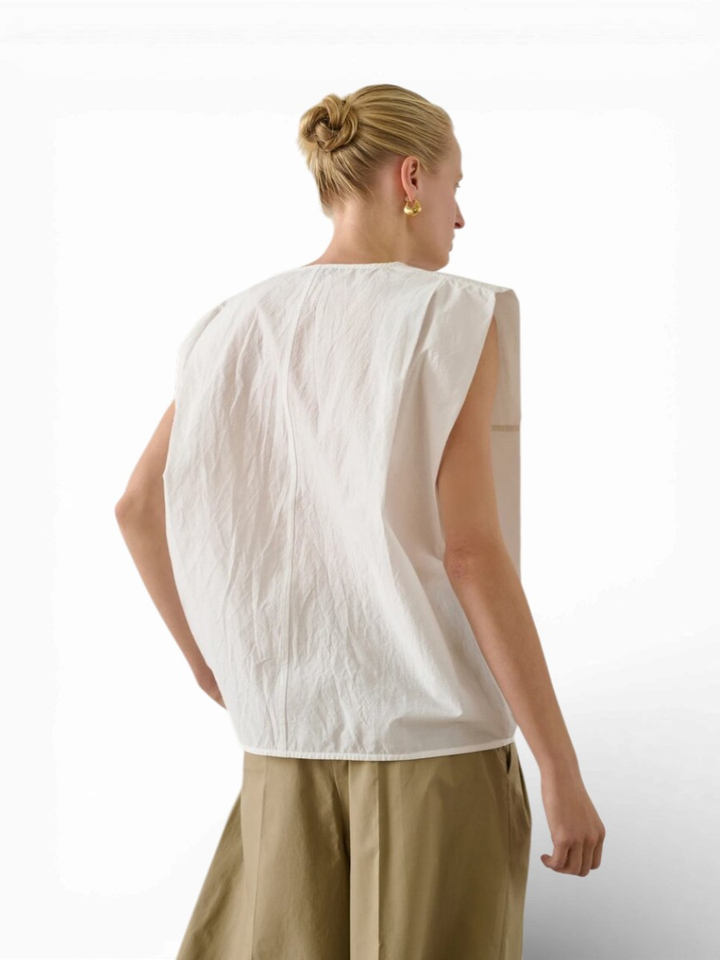 Witte V-hals blouse Isaly Soeur