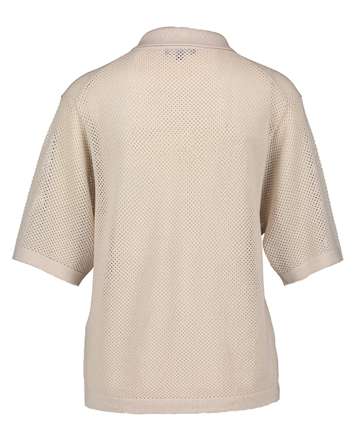 Beige trui met polo kraag Harvey Soeur