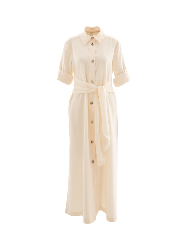 Ecrukleurige jurk Macina Marella 