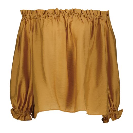 Okerkleurig off shoulder blouse Meringa Marella