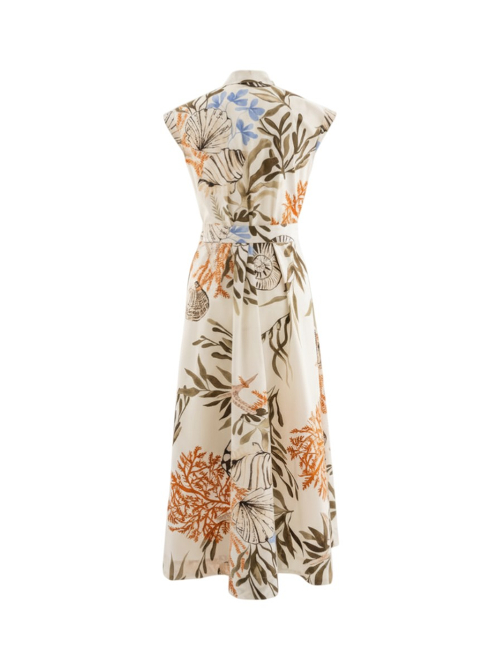 Witte jurk met print Padana Marella 