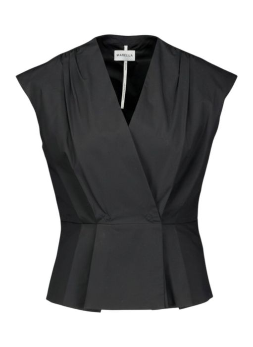 Zwarte mouwloze top Bazar Marella