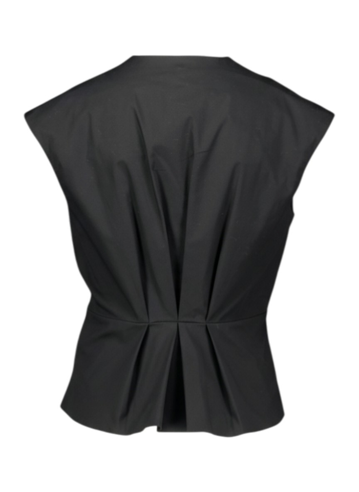 Zwarte mouwloze top Bazar Marella 