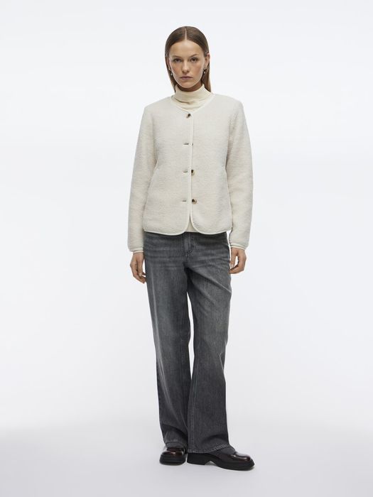 Beige Teddy jas Viada Vila