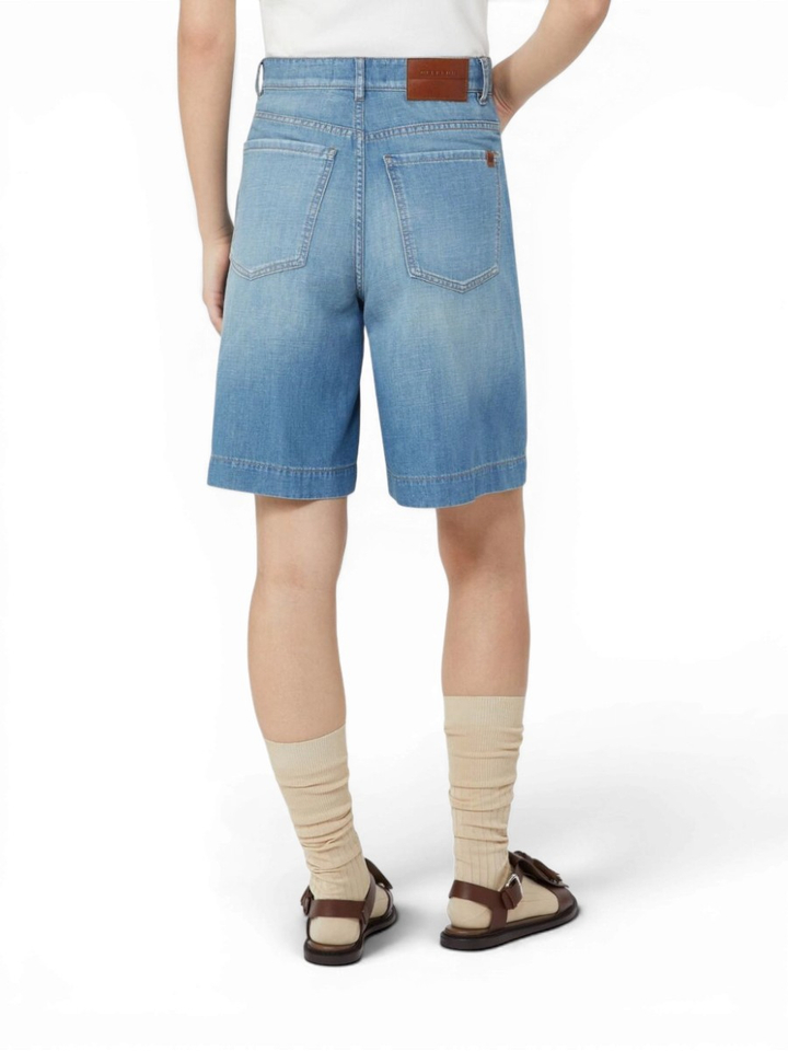 Blauwe jeansshort Ozono Max Mara Weekend 