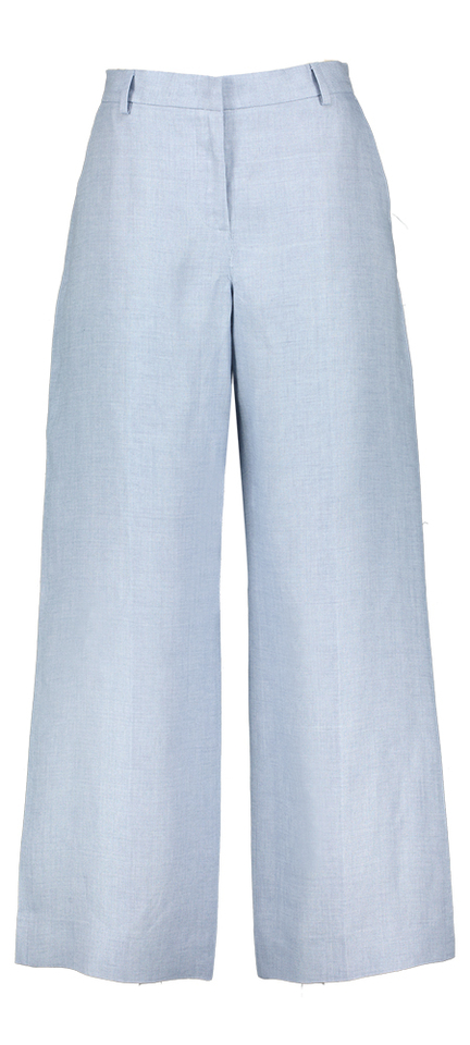 Blauwe linnen broek Max Mara Weekend
