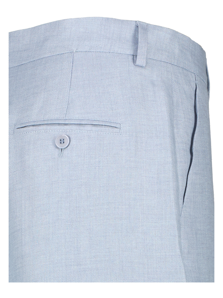 Blauwe linnen broek Max Mara Weekend