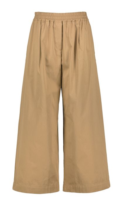 Donkerbruine geklede broek Golfo Max Mara