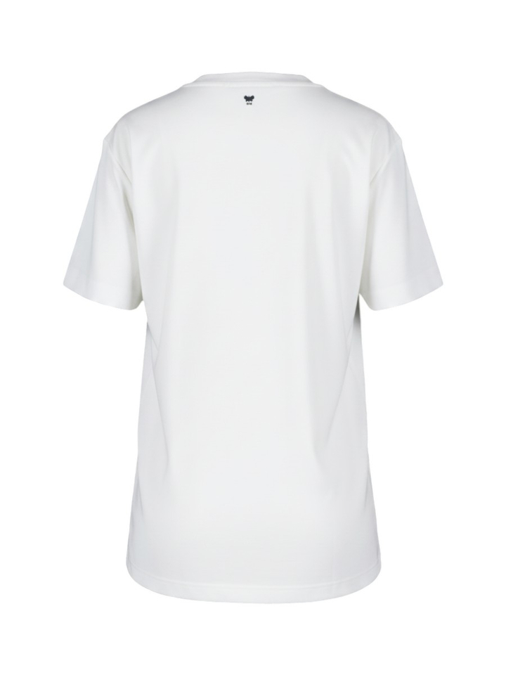 Witte T-Shirt met korte mouwen Multi D Max Mara Weekend