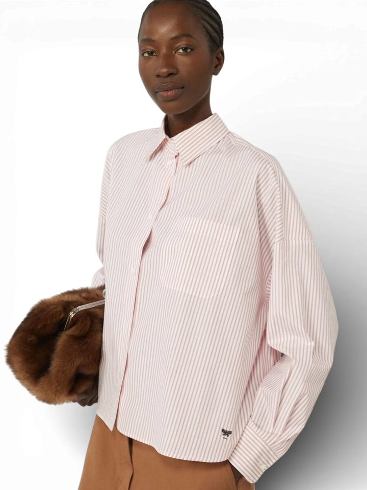 Roze gestreepte bloes Panetto Max Mara Weekend