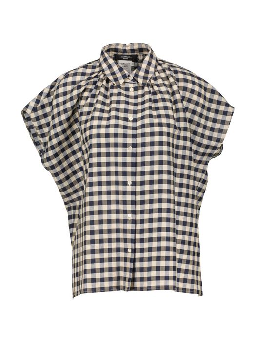 Blauw geruite blouse Strano Max Mara Weekend