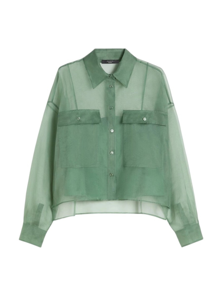 Groene zijde blouse Colomba Max Mara Weekend 