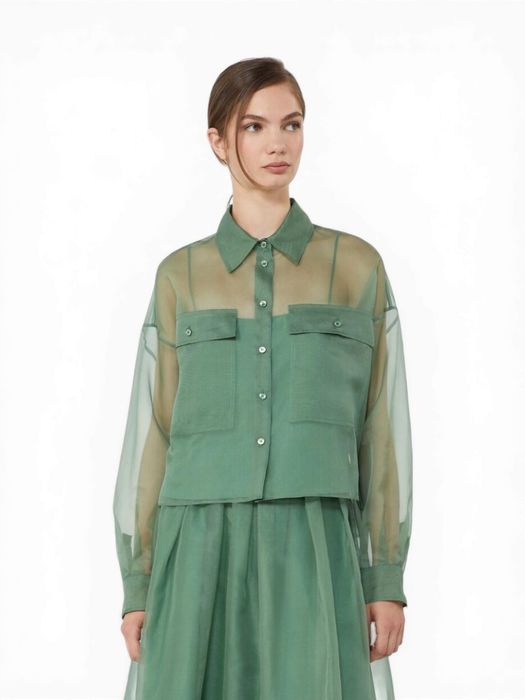 Groene zijde blouse Colomba Max Mara Weekend
