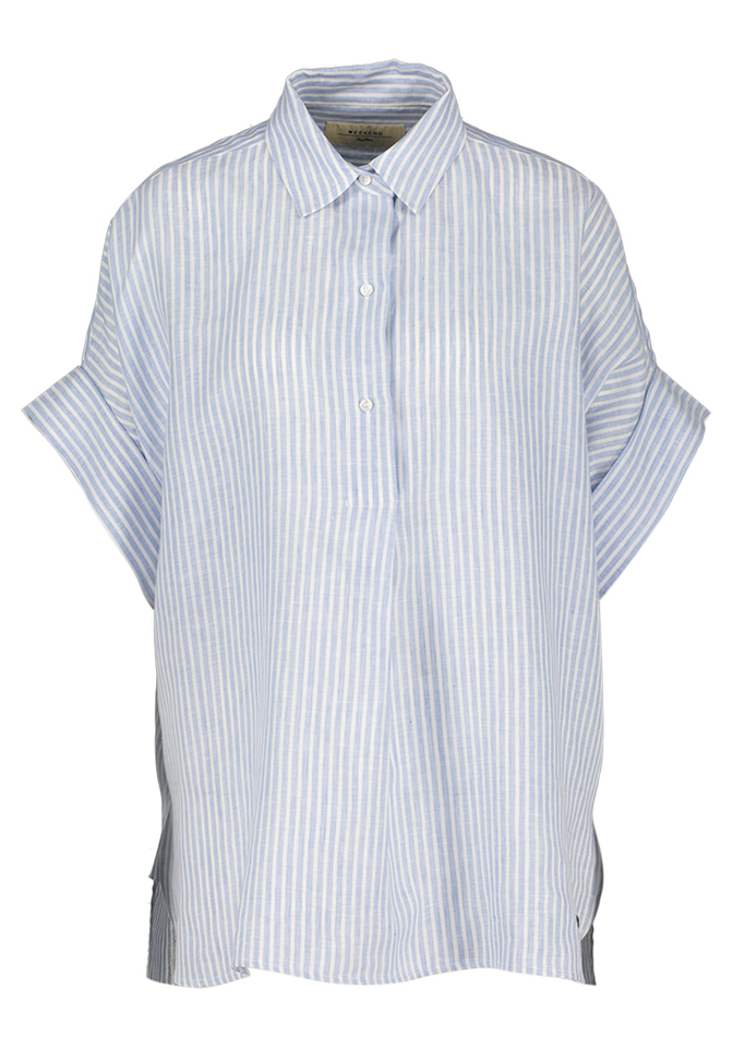 Gestreepte linnen blouse Verve Max Mara