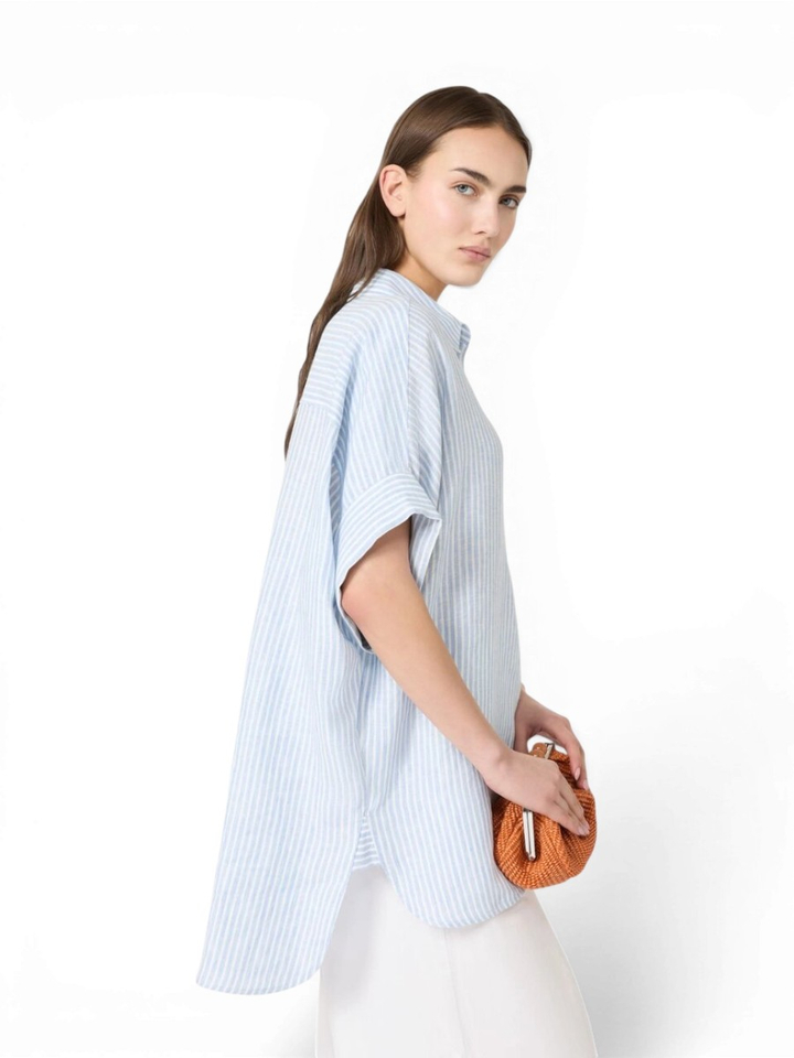 Gestreepte linnen blouse Verve Max Mara