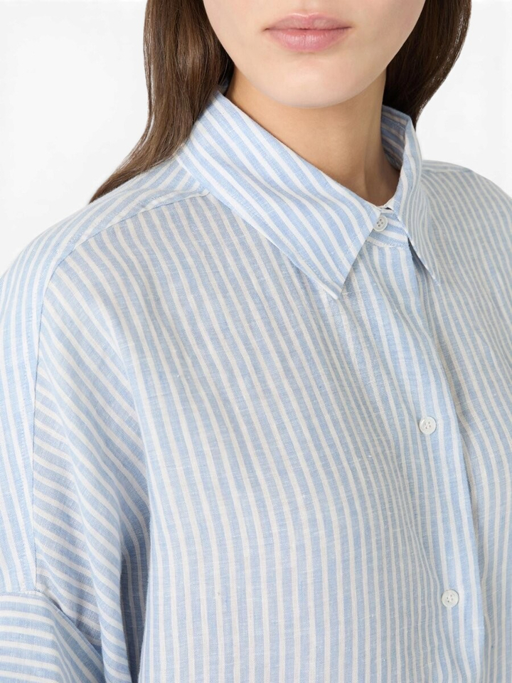 Gestreepte linnen blouse Verve Max Mara
